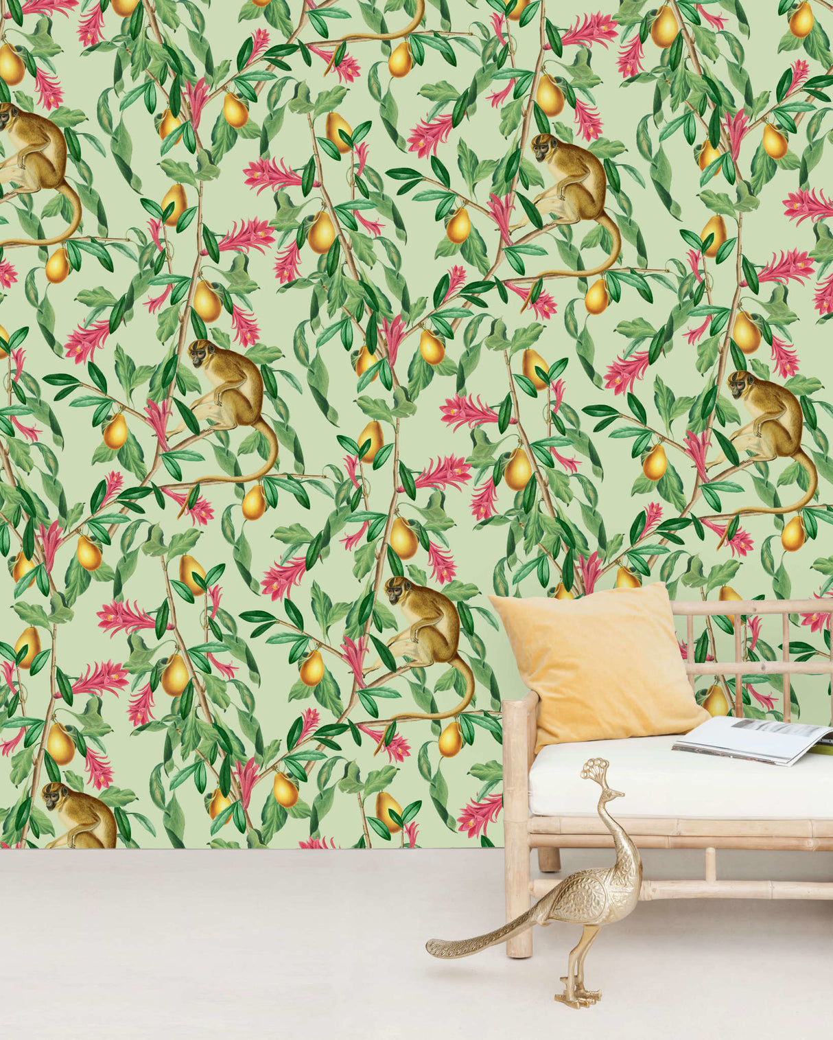 Creative Lab Amsterdam behang Tropical Monkey wallpaper