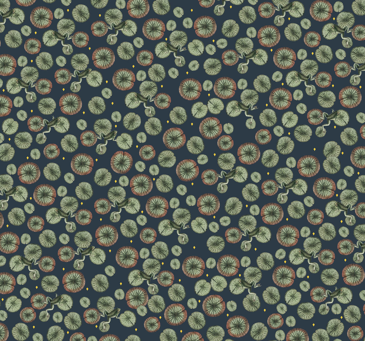 Creative Lab Amsterdam behang Funky Frog Wallpaper Gold