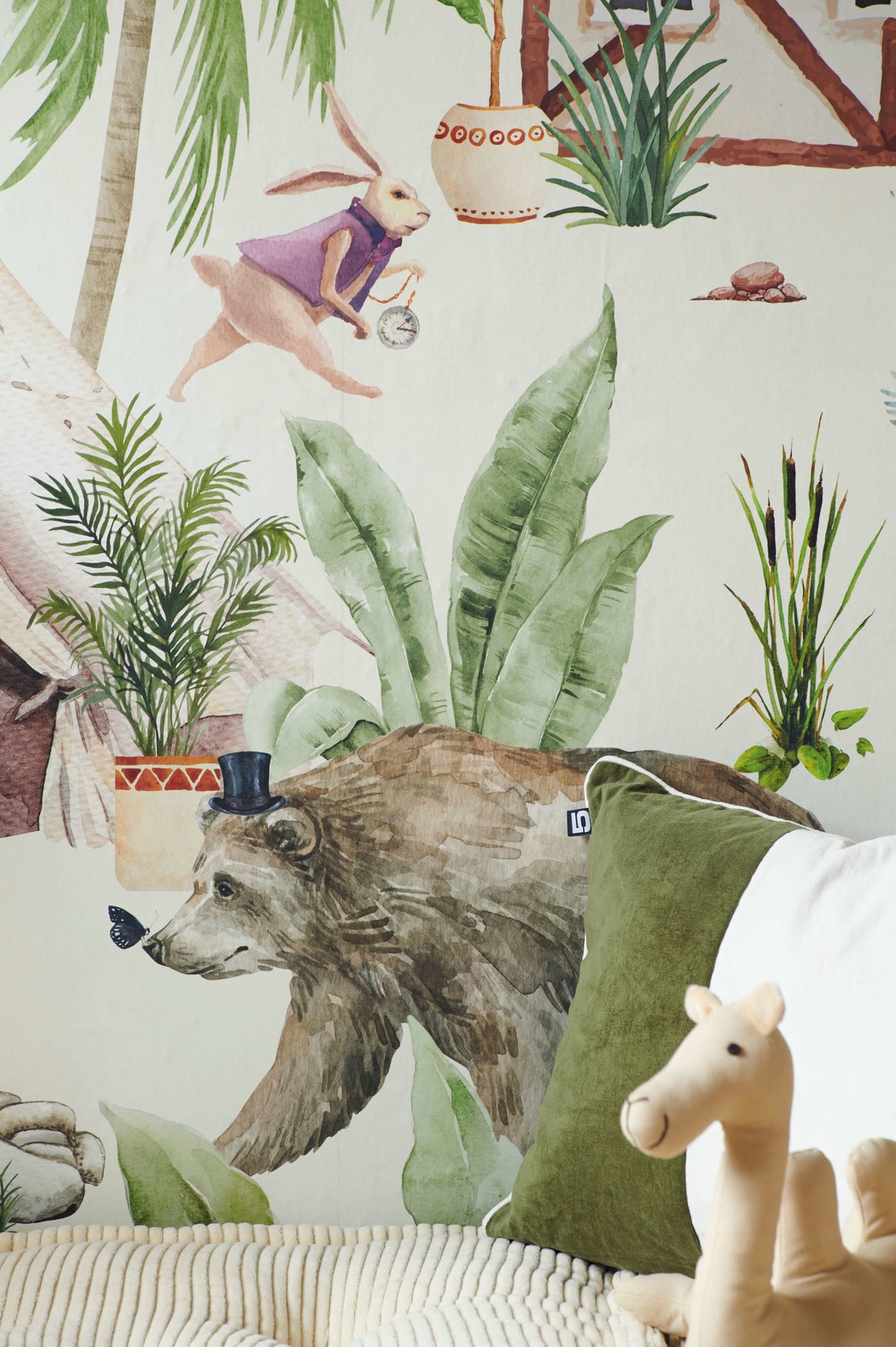 Creative Lab Amsterdam behang Magical village Wallpaper detail