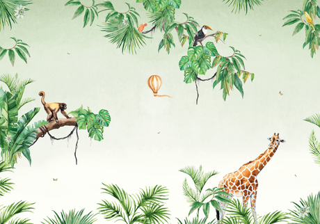 Creative Lab Amsterdam behang Monkey Jungle Wallpaper