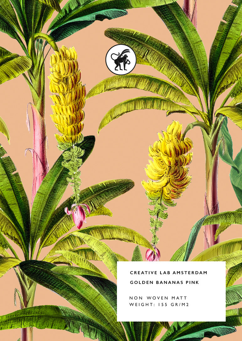 Creative Lab Amsterdam Golden Bananas Pink Sample