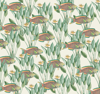 Creative Lab Amsterdam behang Parrot Fish Wallpaper