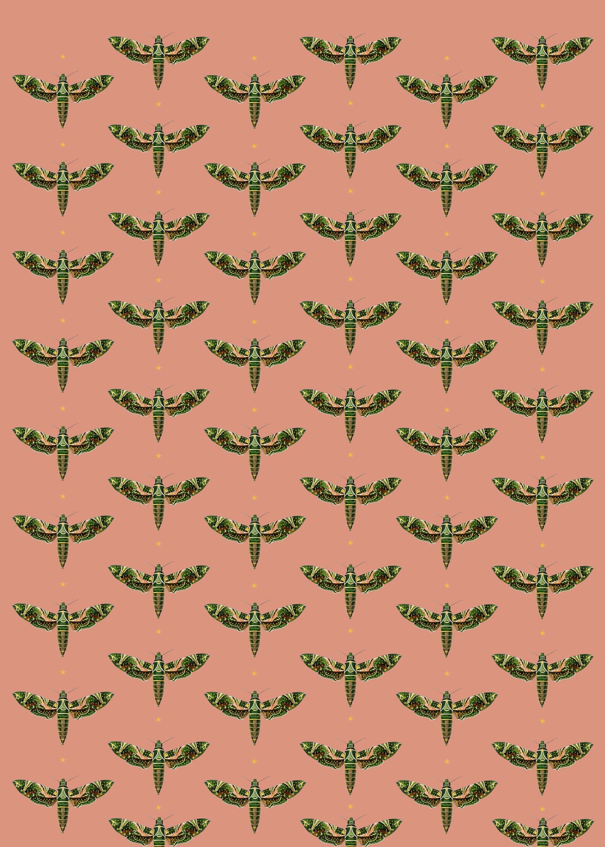 Creative Lab Amsterdam Dusty Pink Wallpaper Gold