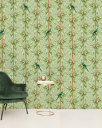Creative Lab Amsterdam behang Canary Club Green Wallpaper