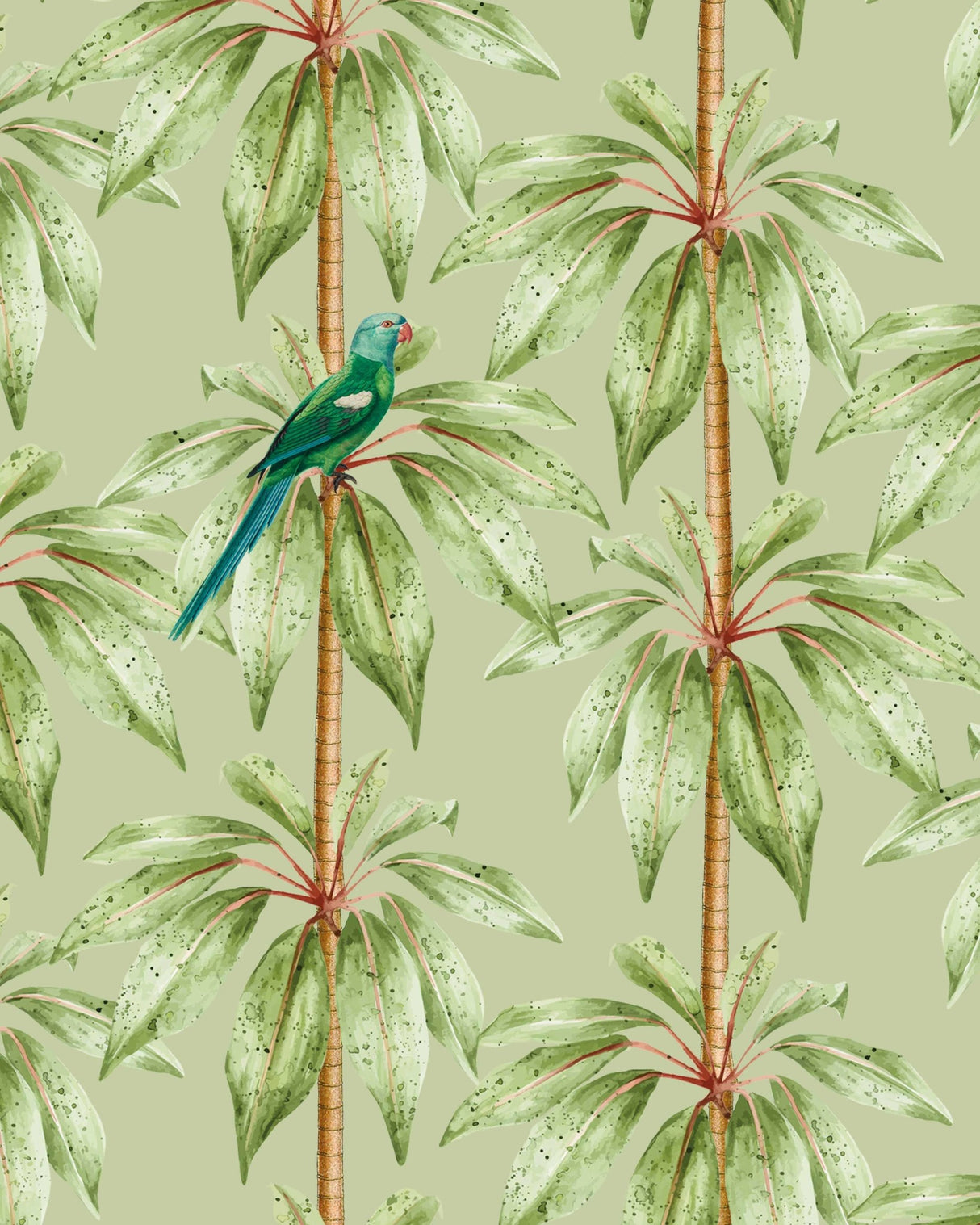 Creative Lab Amsterdam behang Canary Club Green Wallpaper