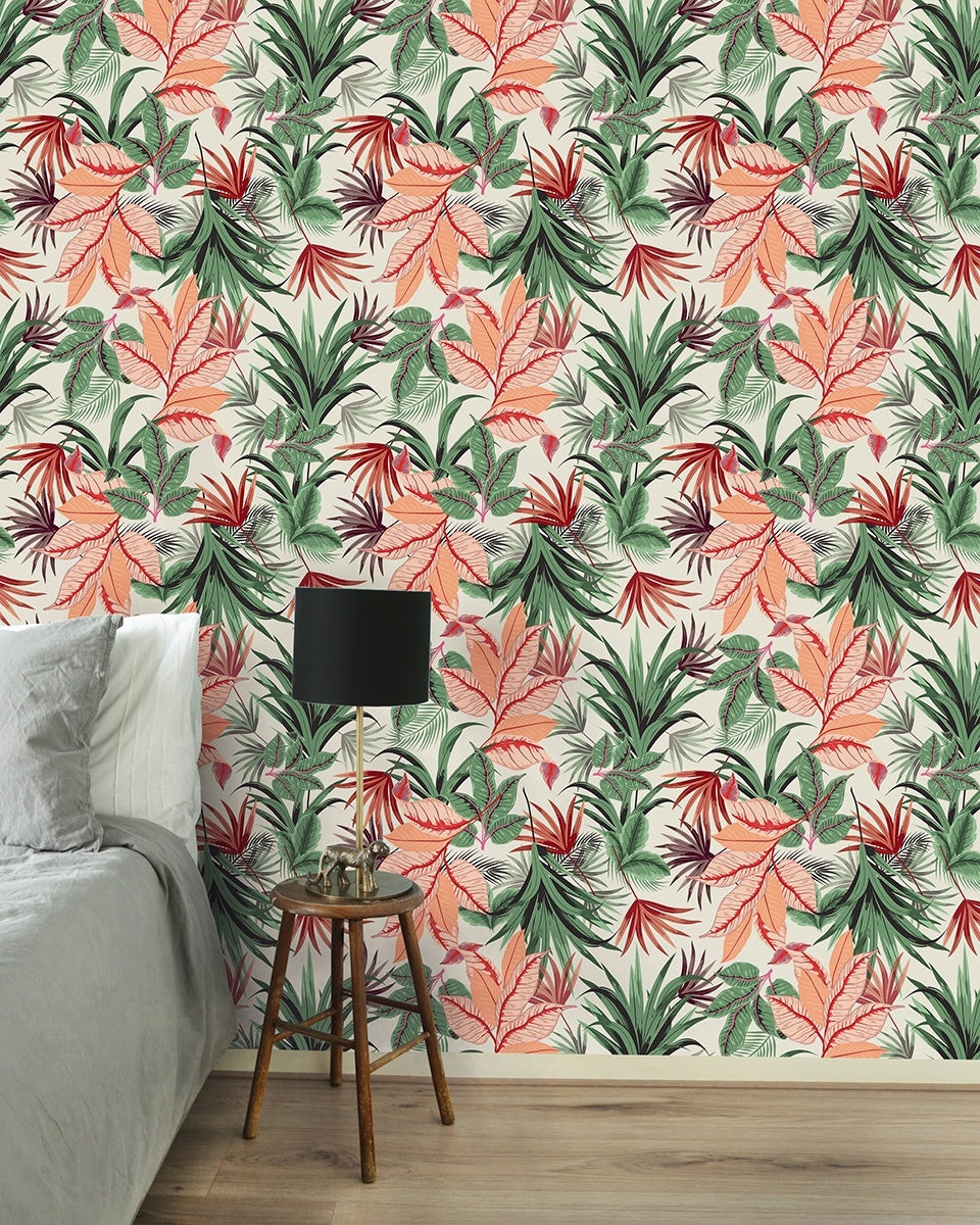 Creative Lab Amsterdam behang Pink Jungle Wallpaper