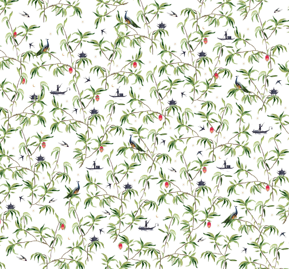 Creative Lab Amsterdam behang Chinese Riverside Wallpaper