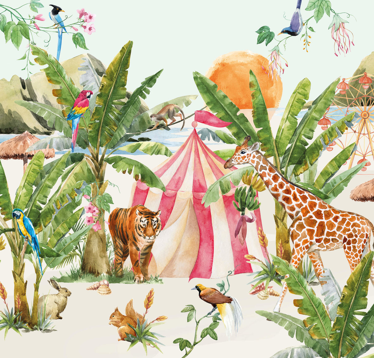 Creative Lab Amsterdam Circus at sunset Wallpaper