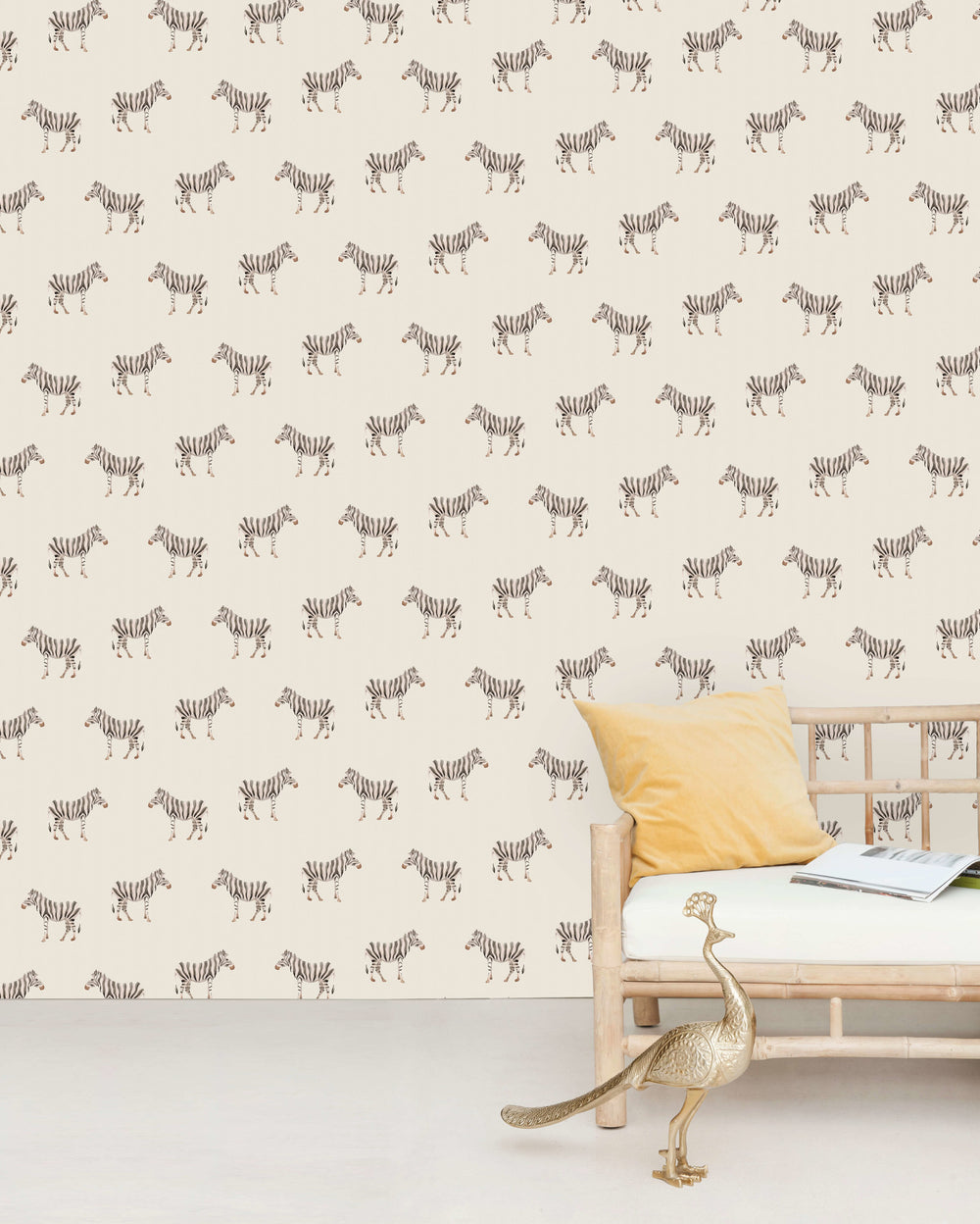 Creative Lab Amsterdam behang Safari Zebra Wallpaper