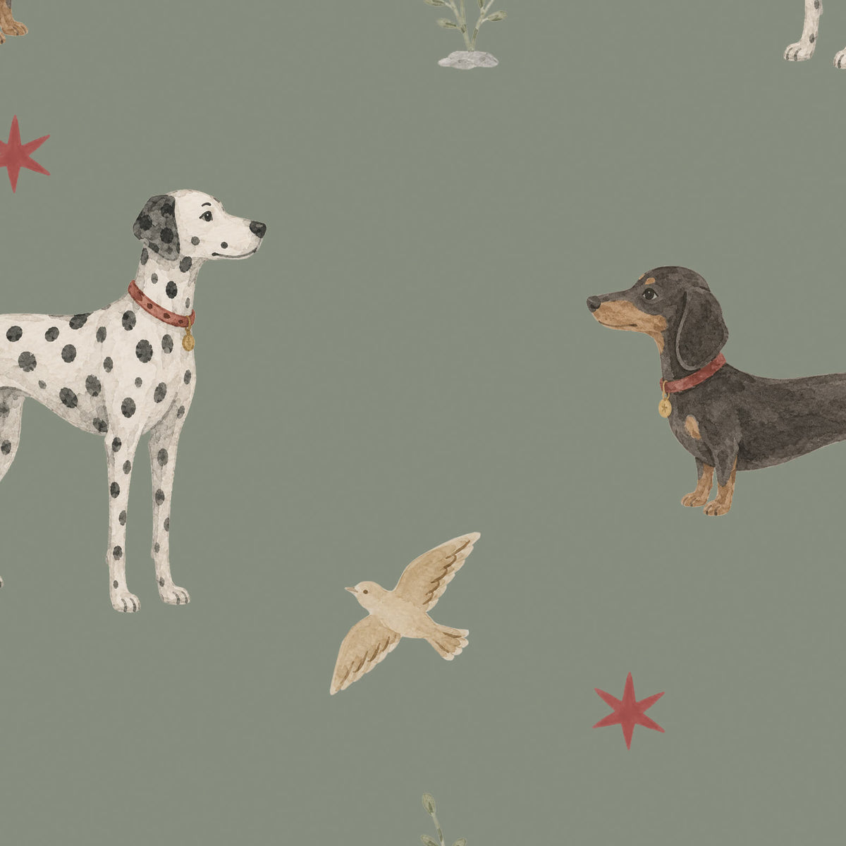 Spots & Sausage - Green Sample