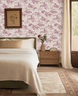Chinoiserie Lila Tapete