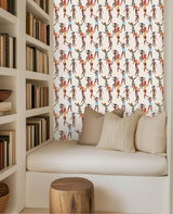 Peony Green Behang Sample
