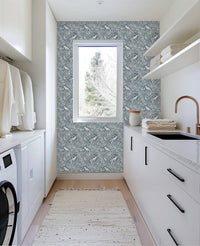 Plume Royale Blue Wallpaper