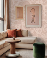 Peony Green Behang Sample