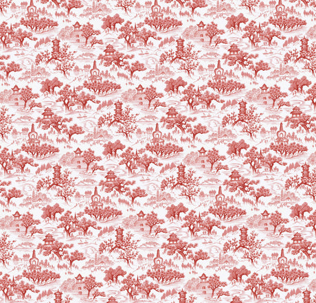 Chinoiserie Orange Wallpaper
