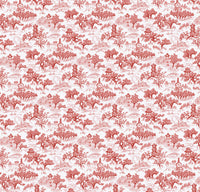 Chinoiserie Orange Wallpaper