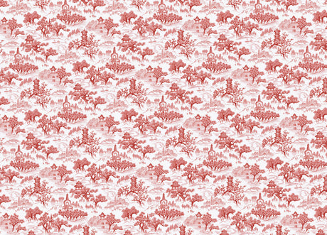 Chinoiserie Orange Wallpaper