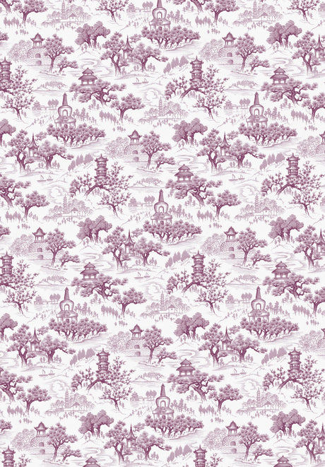 Chinoiserie Lila Tapete