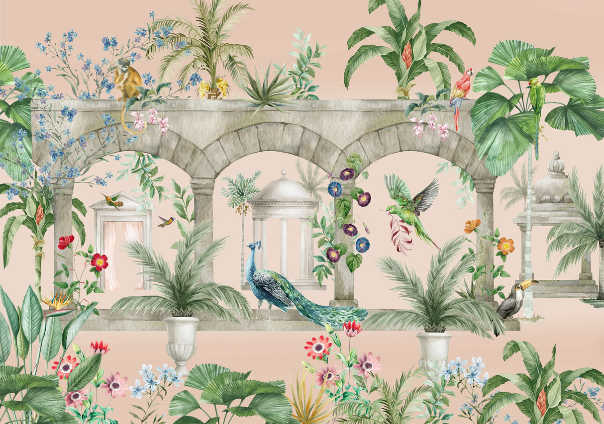 Floral Arches Wallpaper