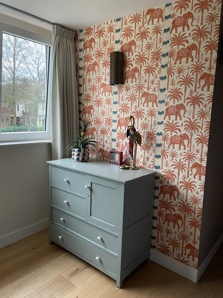 Sandelholz Safari Orange Tapete