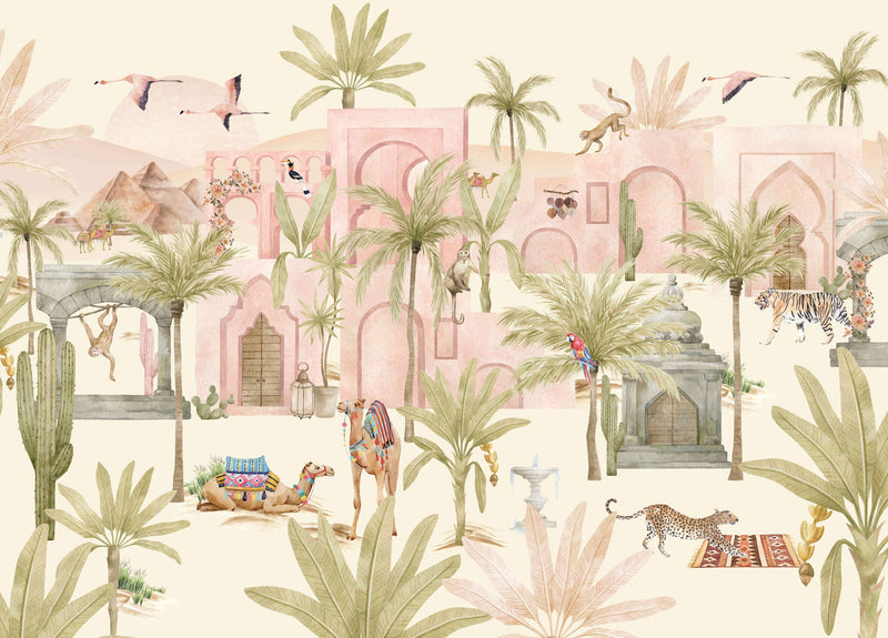 Creative Lab Amsterdam behang Pink Oasis Wallpaper