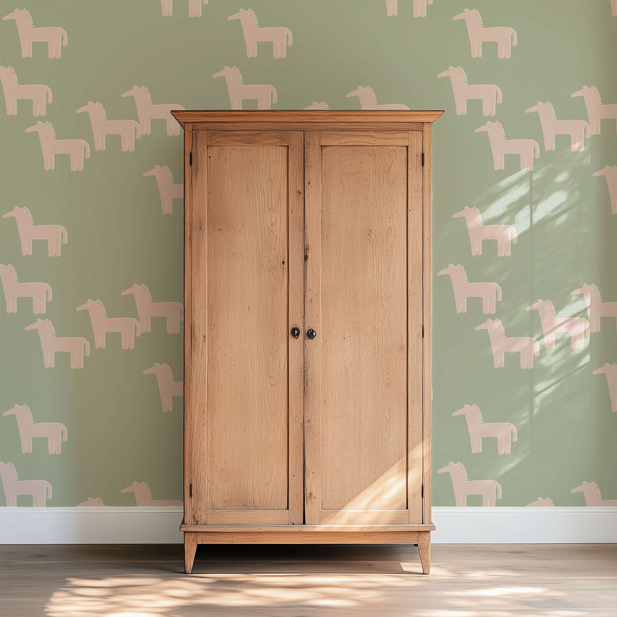 Horse - Green Pink Sample