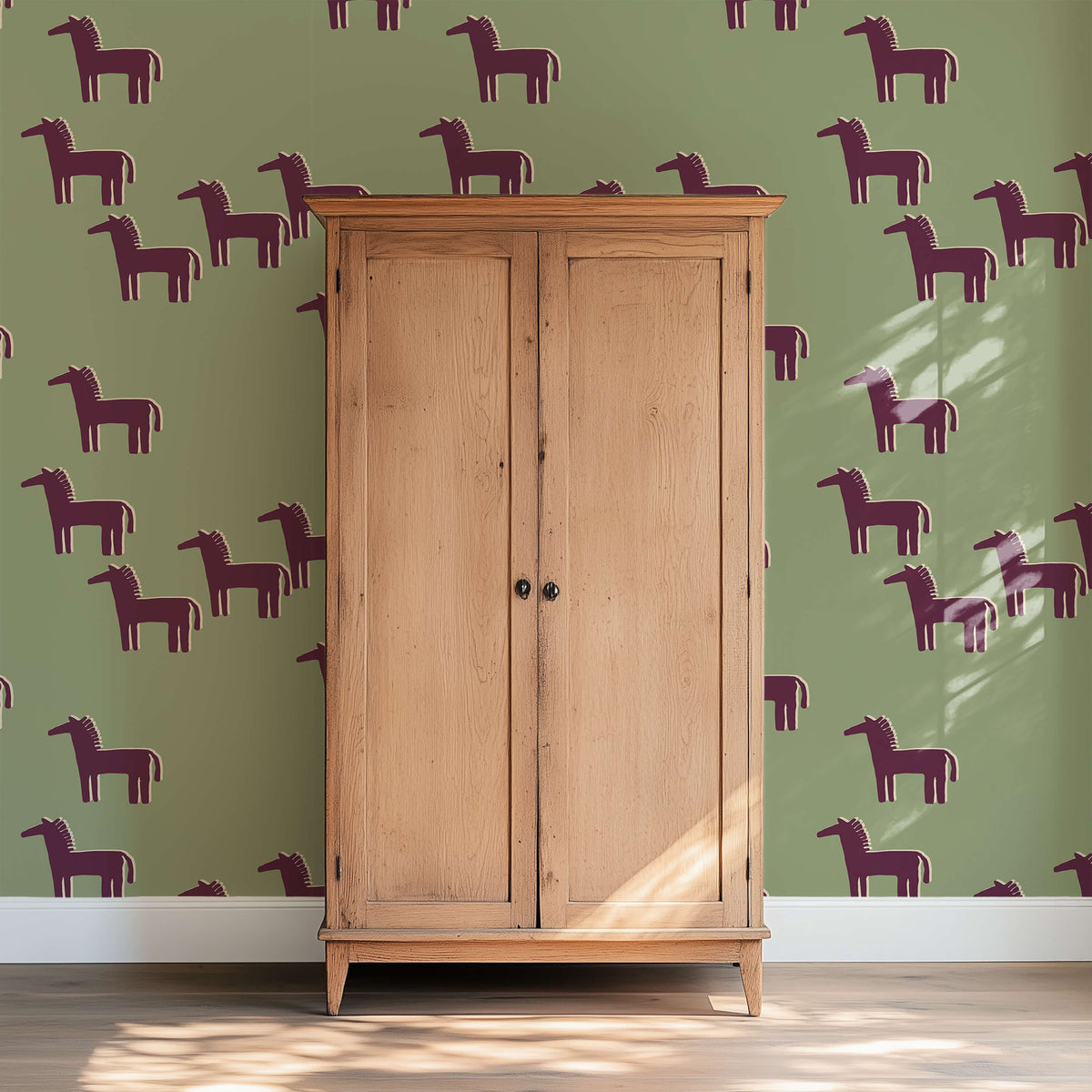 Horse - Green Purple Sample