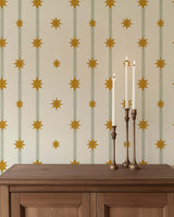 Stripy Star - Green Sample