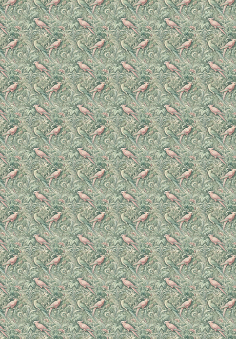 Plume Royale Green Wallpaper