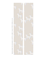 Horse - Beige Blue Wallpaper
