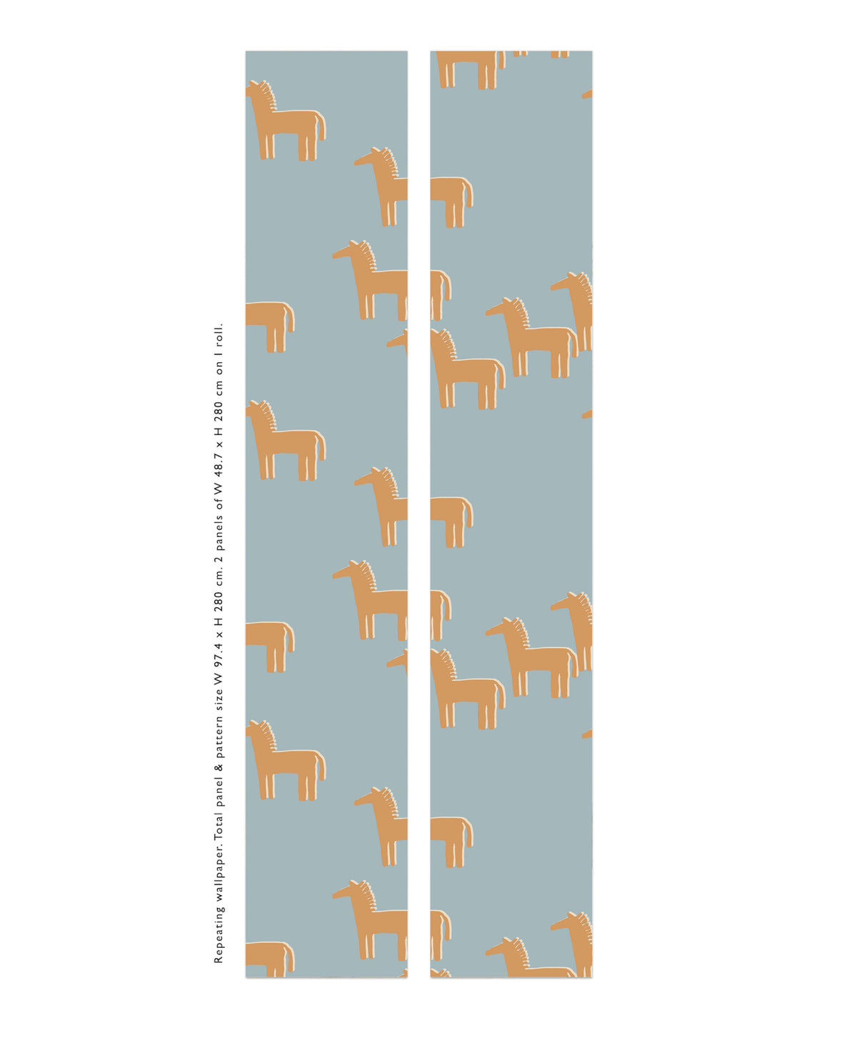 Horse - Blue Orange Wallpaper