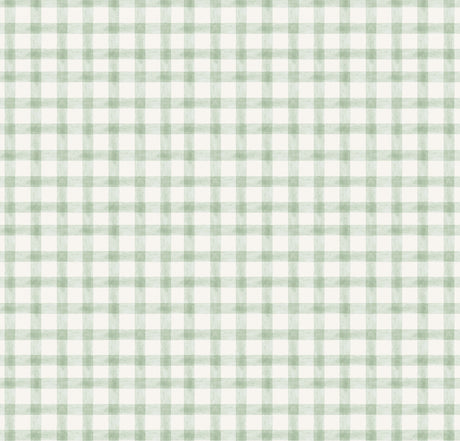 Sage Check Green Wallpaper