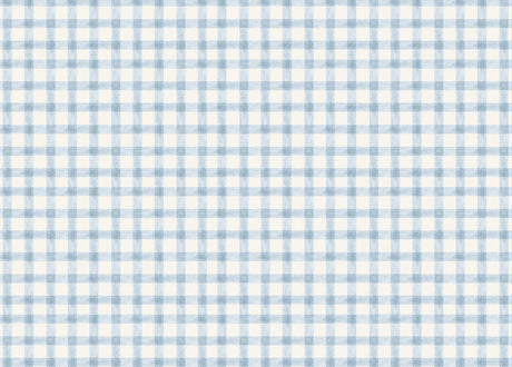 Sage Check Blue Wallpaper