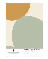 Dottie Ocher Blue Sample