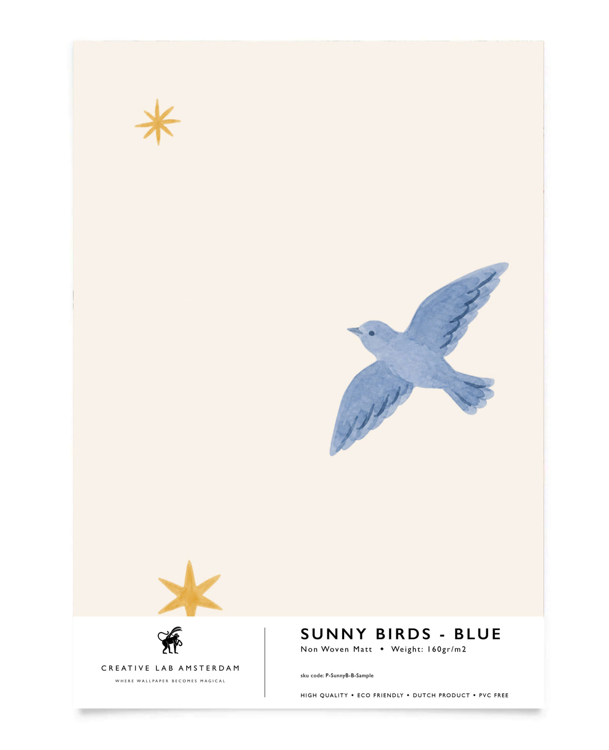 Sunny Birds - Blue Sample