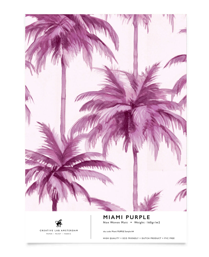 Miami Purple Wallpaper Sample