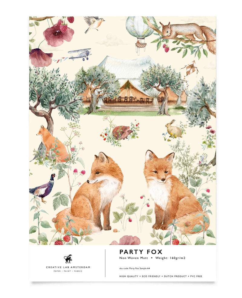 Party Fox Wallpaper Sample