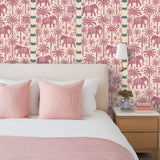 Sandalwood Safari Purple Wallpaper Sample