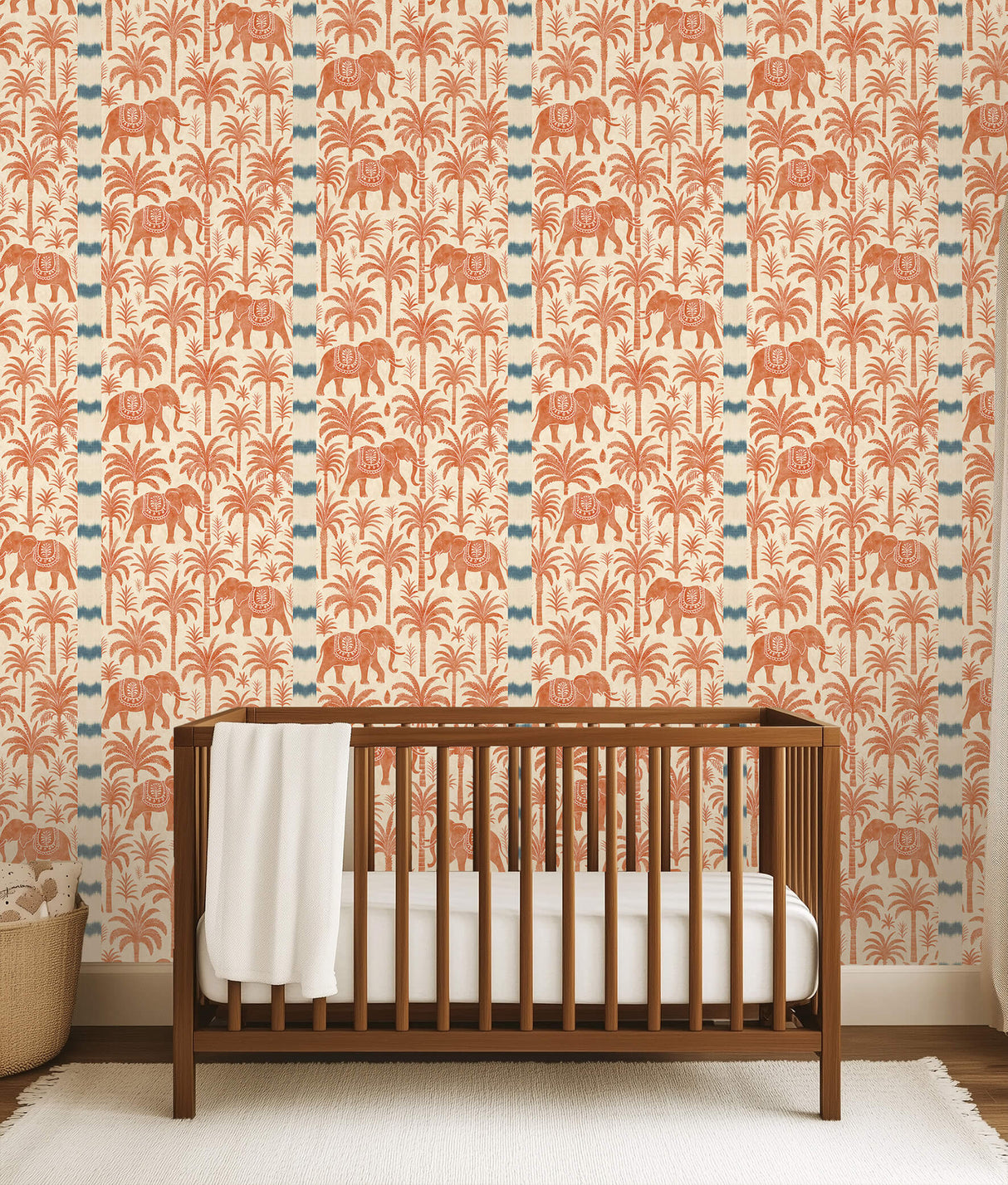 Sandelholz Safari Orange Tapete