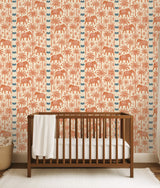 Sandelholz Safari Orange Tapete