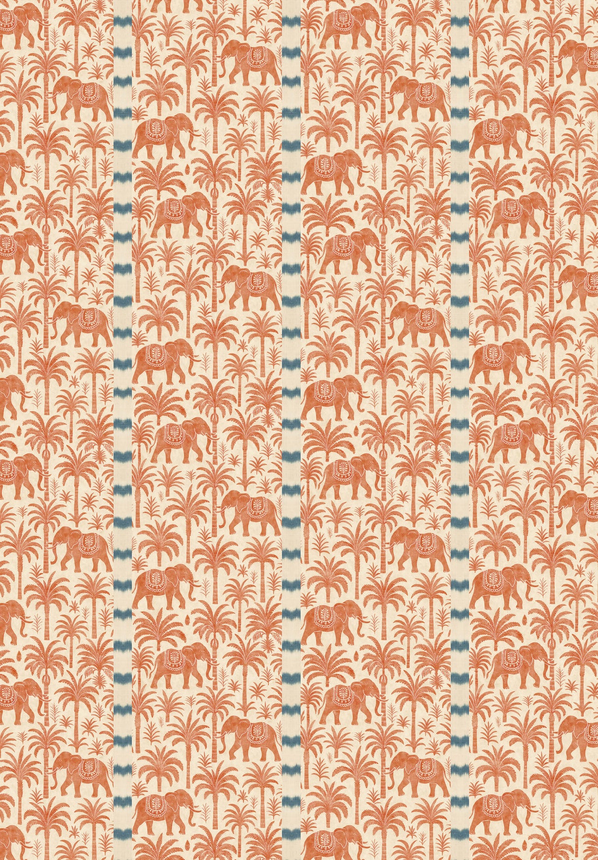 Sandelholz Safari Orange Tapete