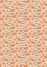 Sandelholz Safari Orange Tapete