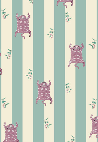 Wild Streaks Turquoise Wallpaper