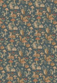 Tiny Forest Blue Wallpaper