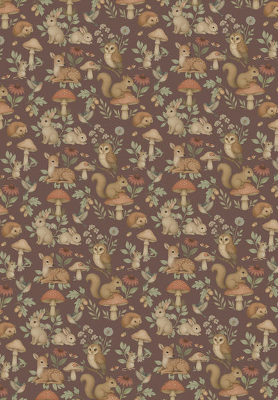 Tiny Forest Mauve Wallpaper