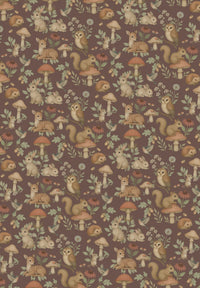 Tiny Forest Mauve Wallpaper