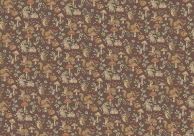 Tiny Forest Mauve Wallpaper