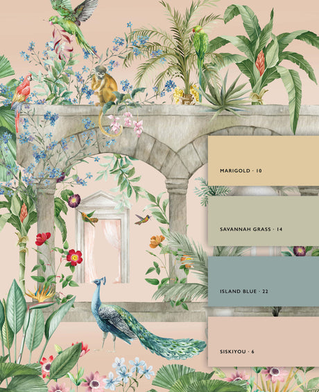 Floral Arches Wallpaper