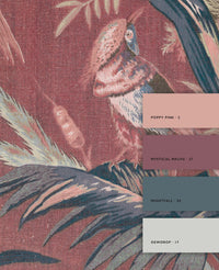 Vintage Feathers Pink Behang