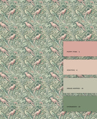 Plume Royale Green Wallpaper
